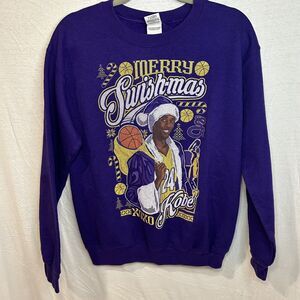 Kobe Bryant “Merry Swish-mas” Holiday Sweatshirt Purple NBA Size Small RARE